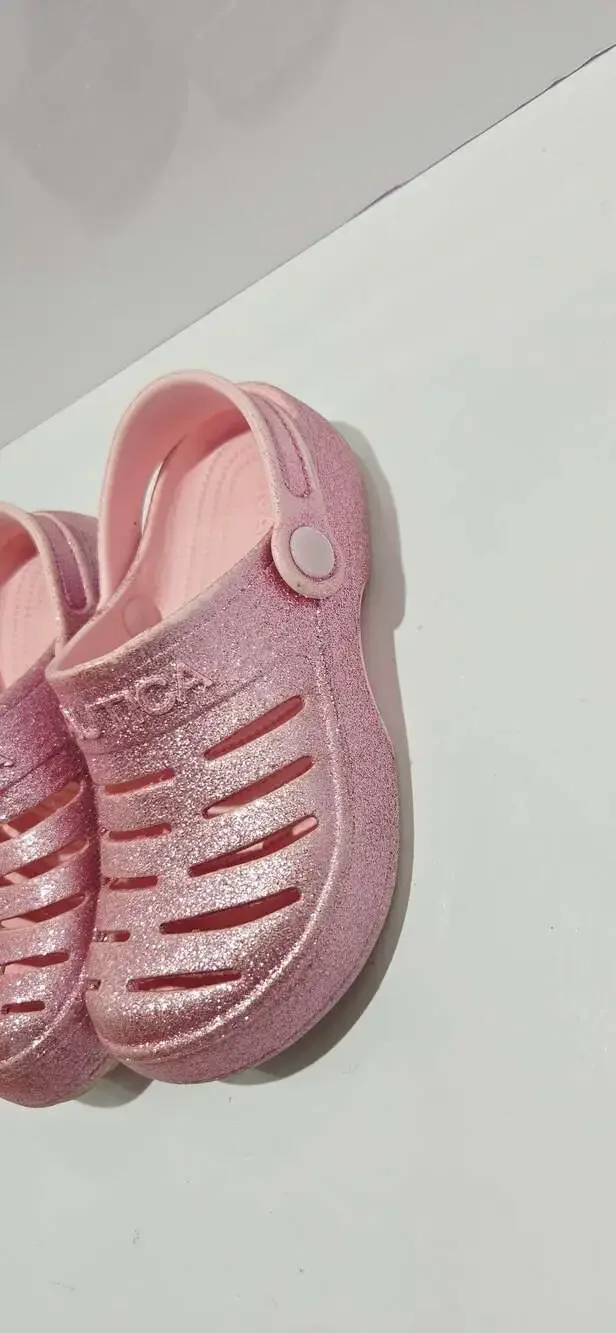 Nautica Kids Glitter Clog Sandals Slip-On Water Shoes in Pink Size 1Y